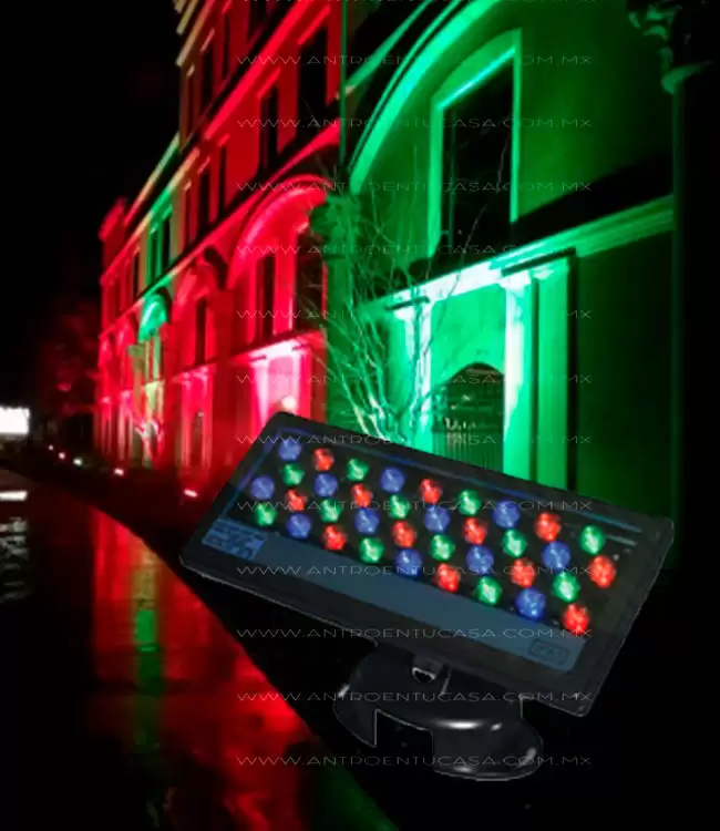 color LED rgb en fachadas